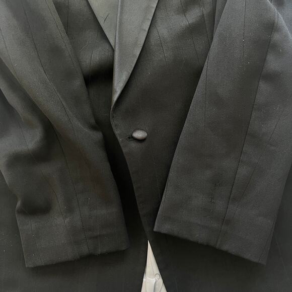 VTG Christain Dior Monsieur 1-Btn Peak Lapel Luxury Formal Blazer Jacket Sz 40R - Picture 10 of 10